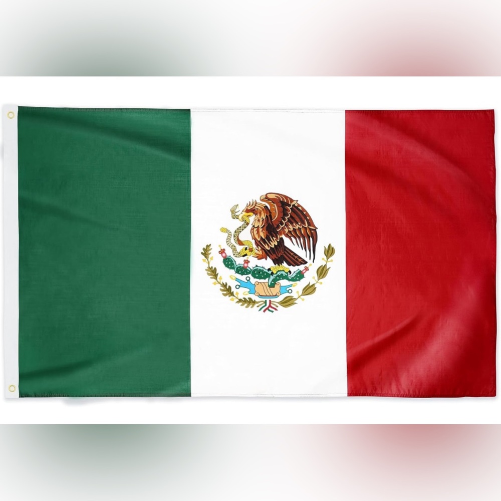 Mexico Flag 3x5 Ft - 100D Thicker Polyester - Mexican MX National Flags Double S